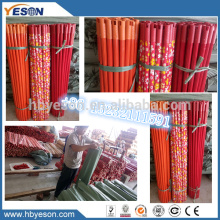 2.2cm x 120 cm pvc film covered broom stick with long cap